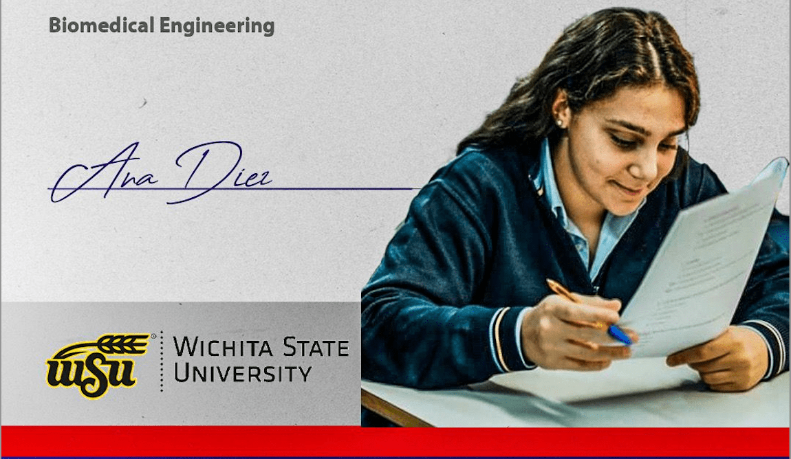 En este momento estás viendo Ana Díez Navarro empieza Ingeniería Biomédica en Wichita State University gracias a una beca académica.